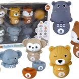 bowling z živalicami za malčke – interaktivna zabava z žogico