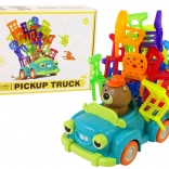 Spretnostna igra padajoči stolčki s premikajočim se avtomobilčkom