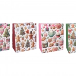 Božična darilna vrečka L 31 × 42 × 12 cm