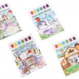 kreativni slikarski set z vodnimi barvami – 6 barv in čopič