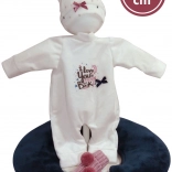 Oblačilo za punčko NEW BORN 40–42 cm, 3-delni set z dojevalno blazino