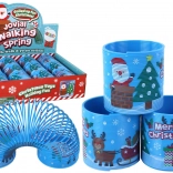 Kultna modra vzmet z božičnim motivom 6 cm