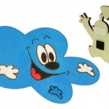 Lesena dekorativna magnetka Oblaček