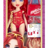 Rainbow High stilizirana plavalna punčka Ruby Red
