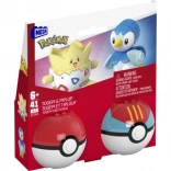 Poké Ball Mega Construx set za sestavljanje s Togepijem in Piplupom