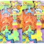 Baterijska pištola z letečimi rotorji in barvnim vrtežkom