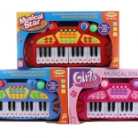 Otroški klavirček z živalskimi zvoki na baterije