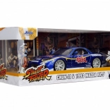 model avtomobila mazda rx-7 1993 1:24 z figurico street fighter chun-li