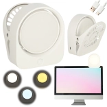 Brezžična sponka nočna bralna svetilka – bela