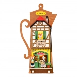 Miniaturna hišica za obešanje Lenobna kavarna