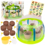 Bio komplet malega vrtnarja – mini rastlinjak z orodjem in semeni za gojenje rastlin