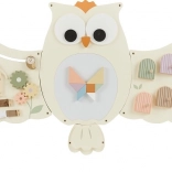 Lesena motorična deska sova 2Kids Toys – velika stenska busy board