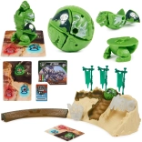 Bakugan Training Set z zeleno figurico Titanium Trox od Spin Master – strateška igra in vadbena arena