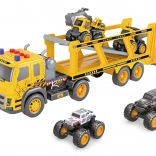 Vlačilec z avtomobili in efekti