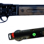 Kavbojska puška črna kovinska