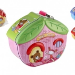 Pločevinasta hranilnica hiška z ključavnico 16 × 8 cm