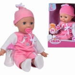 Punčka Laura z otroškim čebljanjem 38 cm