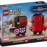 LEGO BrickHeadz Captain America in Red Hulk – sestavljiv figuri
