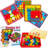 Mozaika s gumbi pikapolonica