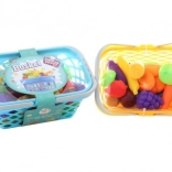 Plastična košara s živili za otroke