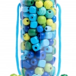 Perlice v tubi zeleno-modre