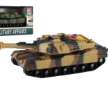 Plastični tank 17 cm z vztrajnikom z lučjo in zvokom – 2 barvi (RUI JIA, MILITARY AFFAIRS)