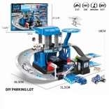 Parkirni set s policijo in kovinskimi avtomobili