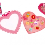 Set nastavljivih plastičnih prstanov - različni motivi