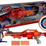 Karabina za penaste puščice z vrtljivim tarčnim poljem