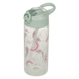 Tritanska steklenička za pitje s slamico Mavrica 500 ml