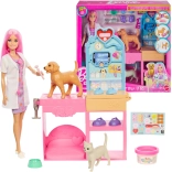 Barbie veterinarka – klinika za ljubljenčke z odlitki