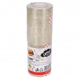 Prozoren lepilni trak 18 mm x 30 m - komplet 8 kosov