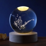 Kristalna svetilka krogla Glasba 8 cm, 1,5 W