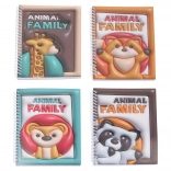 Beležka s spiralo brez črt 14,5 × 21 cm, 60 strani – Živalice