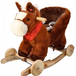 Gugalni konjiček s kolesi in sedežem