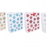 božična darilna vrečka M 25 × 30 × 10 cm