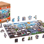 Lesene sestavljanke Hrupen Pariz 2v1, 150 kosov