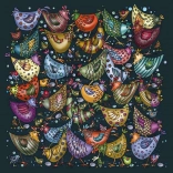 Kvadratne sestavljanke Palapeli – kup piščancev, 239 koščkov