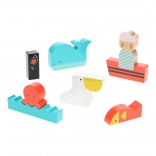 Lesena sestavljanka Na morju PETIT COLLAGE