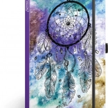 Črtast zvezek z motivom lovilca sanj A5