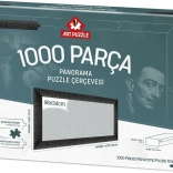 Okvir za sestavljanko 96x34 cm črn