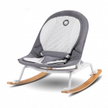 Otroški gugalnik Rosa v sivo-beli barvi