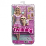 Barbie dvojni kostum z mašno – punčka s psičkom