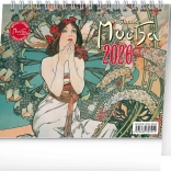 Namizni koledar Alfons Mucha 2026