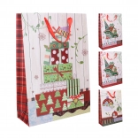 Darilna papirnata vrečka L 31 × 44 × 12 cm Božič