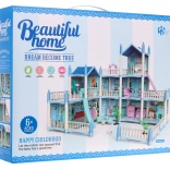3-nadstropna hišica za punčke Otroška igrača