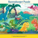 Sestavljanka prikupni dinozavri 15 delov Ravensburger