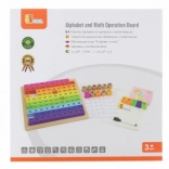 Viga matematična operativna tabla s črkami, številkami in znaki