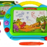 Velika turkizna magnetna risalna tabla z žigi