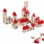 Lesena gradbena sklopka Mestece